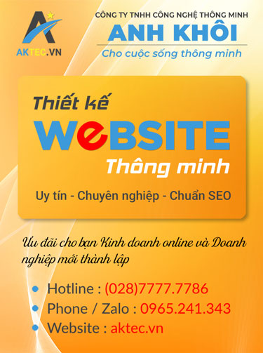 Dịch vụ thiết kế website AKTEC