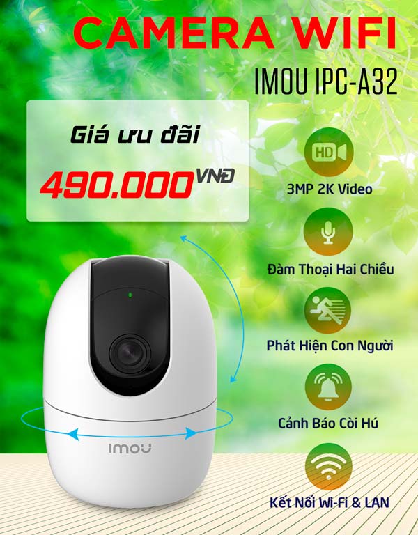 Camera IMOU IPC-A32EP-L giá ưu đãi