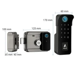 Alternative view of Khóa vân tay ngoài trời ASLock AC001AO – Bền bỉ, thông minh, an toàn tuyệt đối