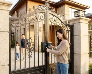 lắp khóa vân tay cho cổng sắt